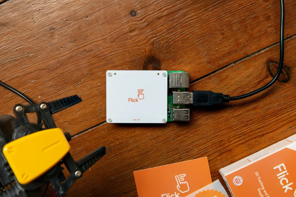 white and orange power bank